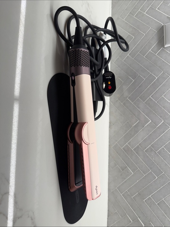 Dyson Other - Dyson Pink and Cream Plate-Style Hair Straightener/Hair dryer with Rose Accents